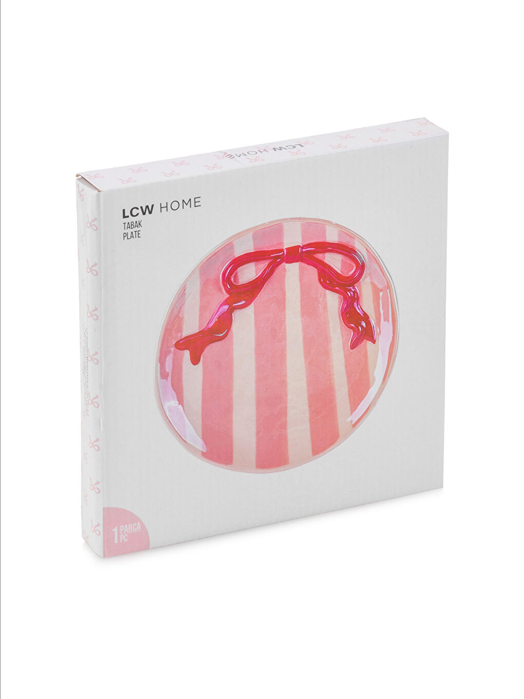 Karışık Fiyonk Figürlü Seramik Pasta Tabağı 18 cm-3