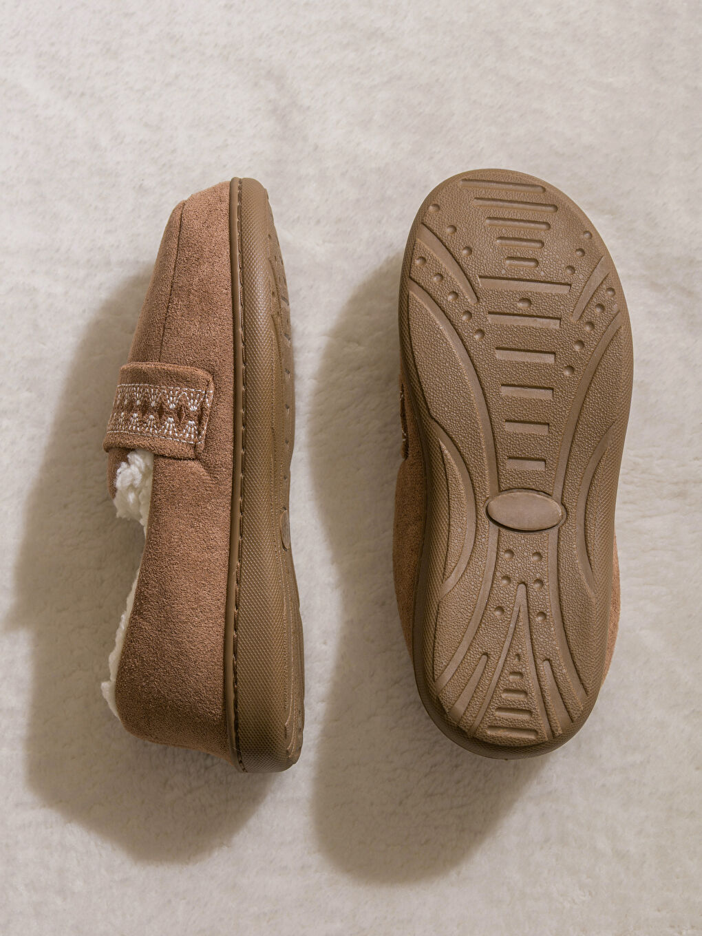 Женщины Бежевый Домашние сапожки-тапочки-3