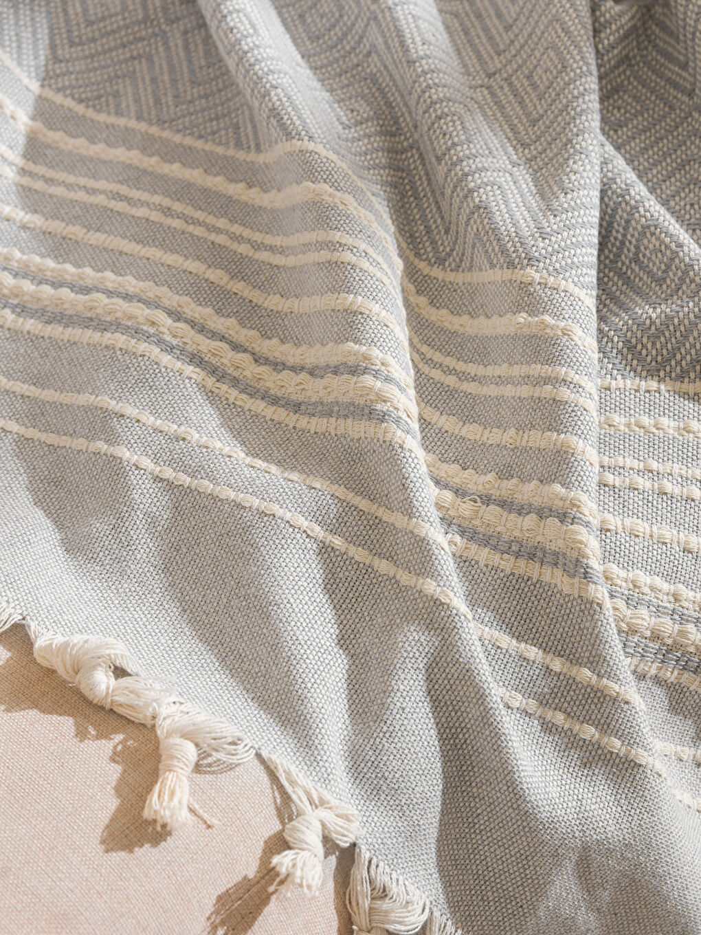 LCW HOME GREY Throw Blanket -W5CL13Z8-CSW