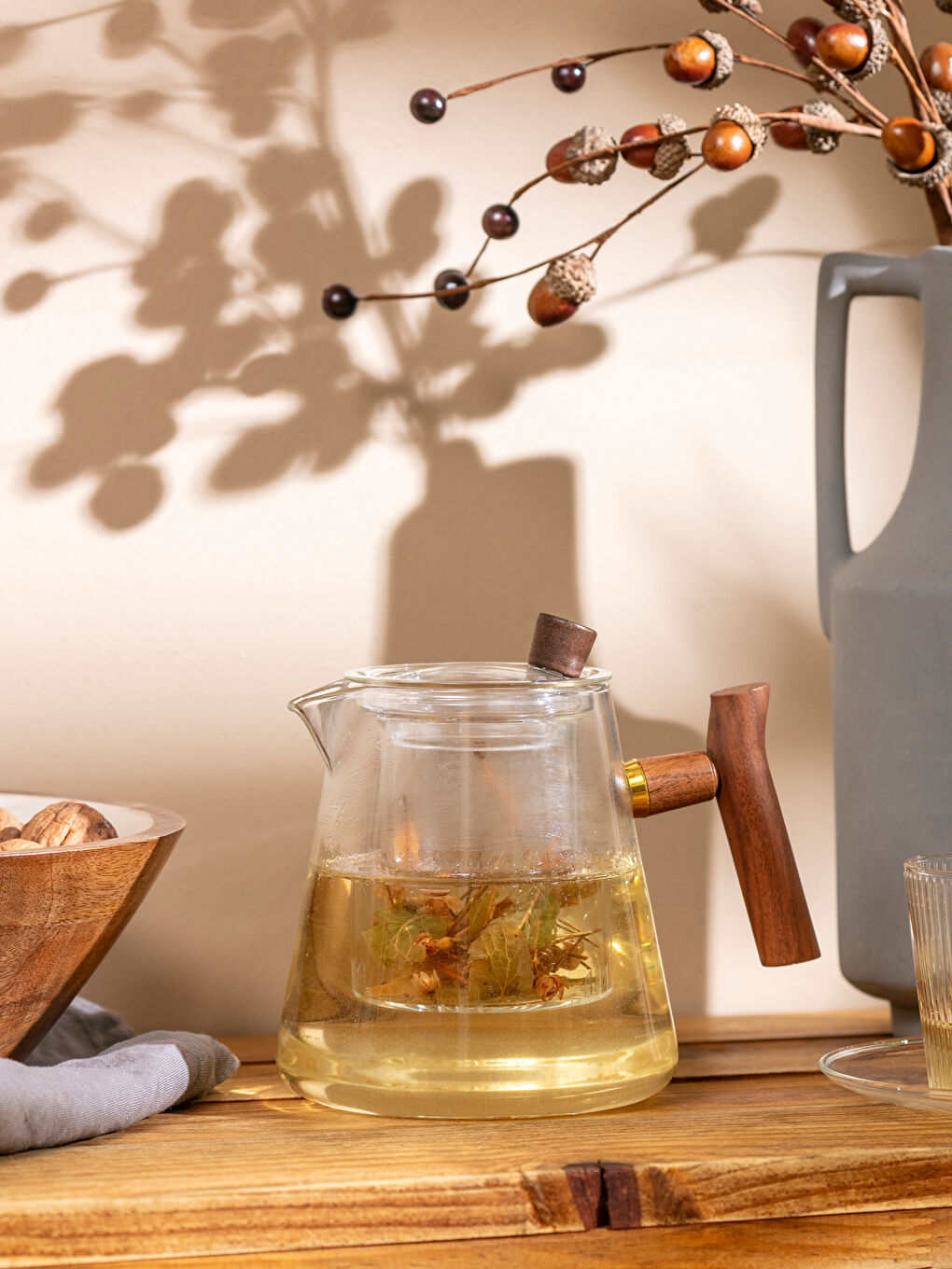 Renksiz Cam Demlik 800 ml