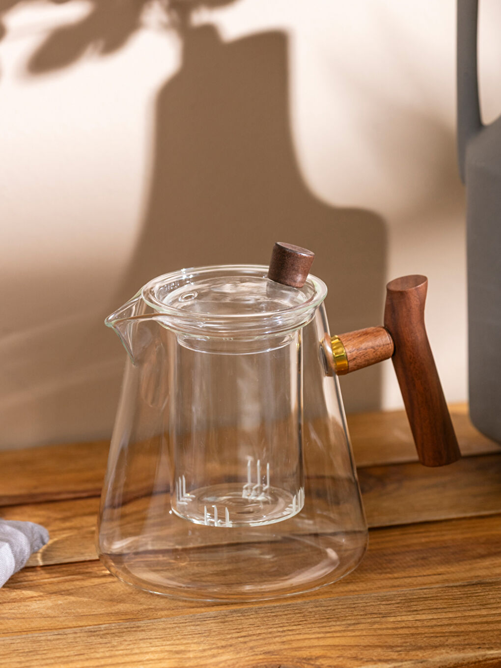 Renksiz Cam Demlik 800 ml-1