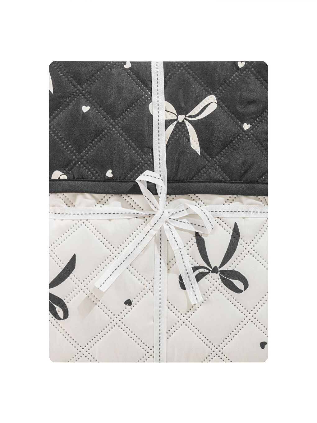 LCW HOME Bow Printed Single Bedspread 160x220 cm -W5CP28Z8-LQJ