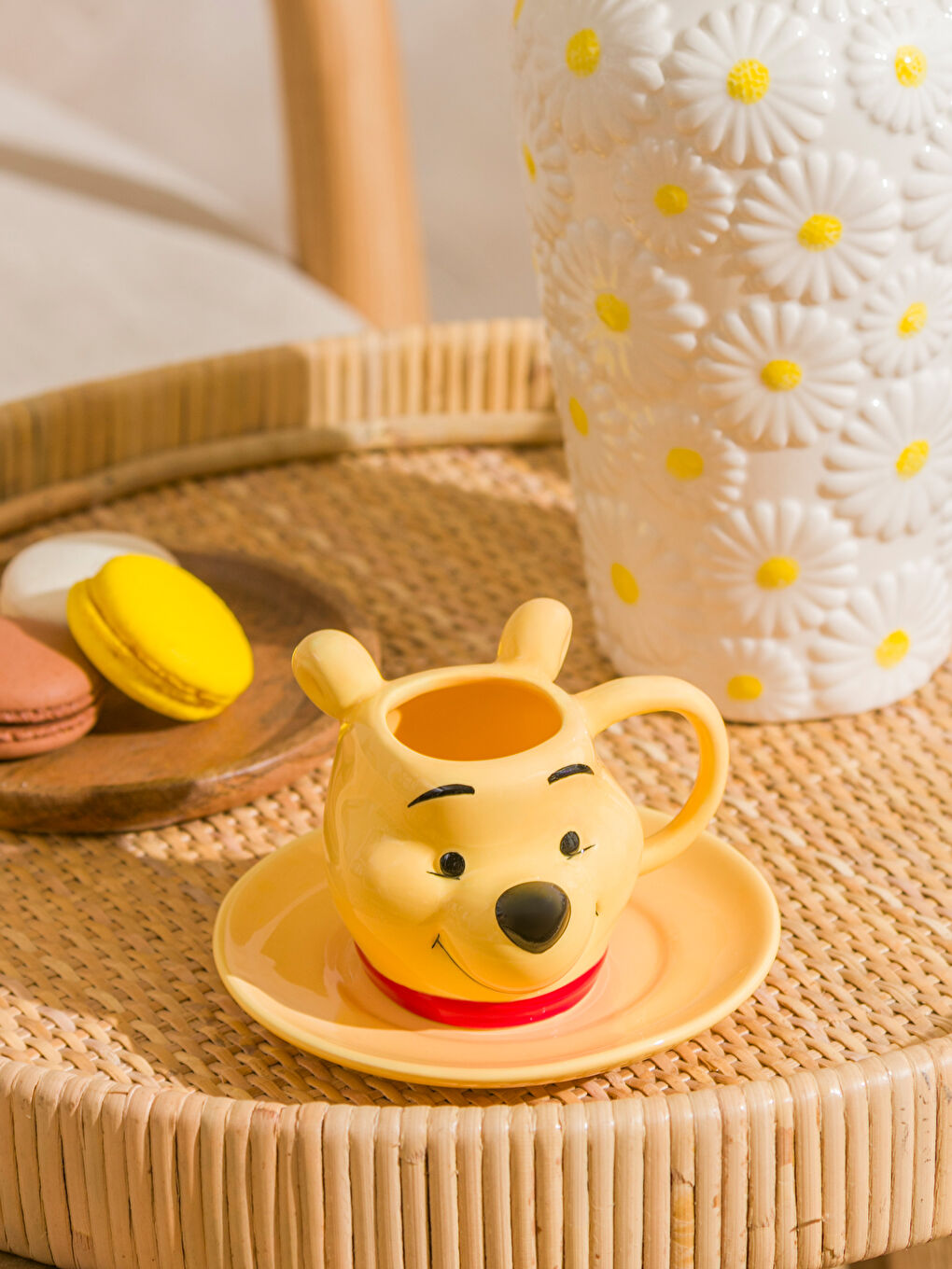 Karışık Winnie the Pooh Baskılı Seramik Kahve Fincanı 100 ml