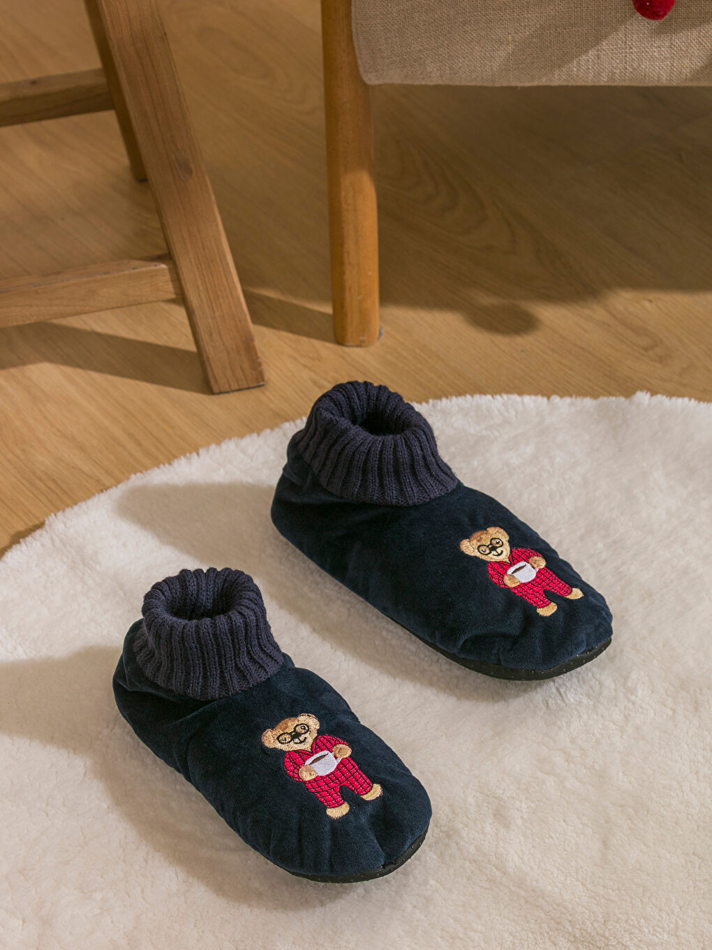 New Year's Themed Men's Home Socks-1