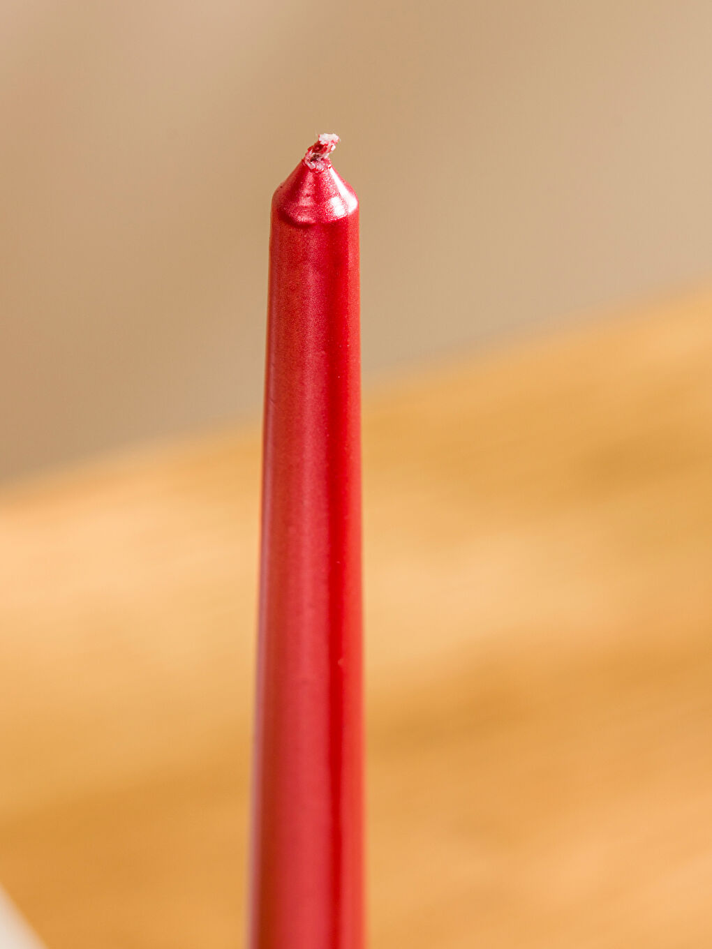 Kırmızı Dekoratif Şamdan Mum 2'li-2