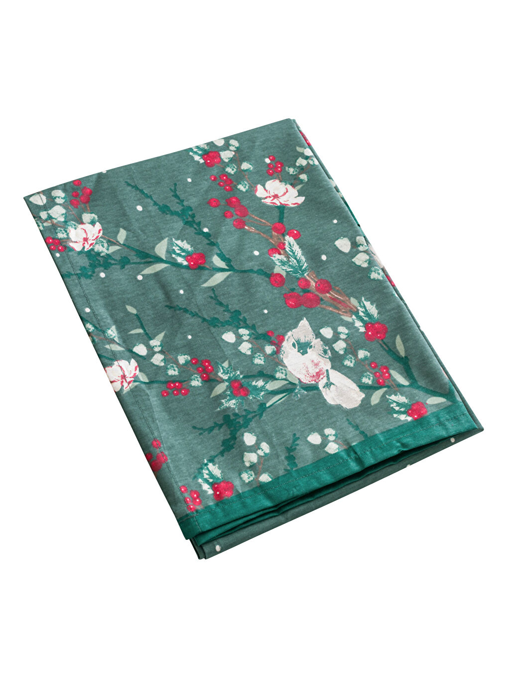 Yeşil Yılbaşı Temalı Masa Örtüsü 150x200 cm-7