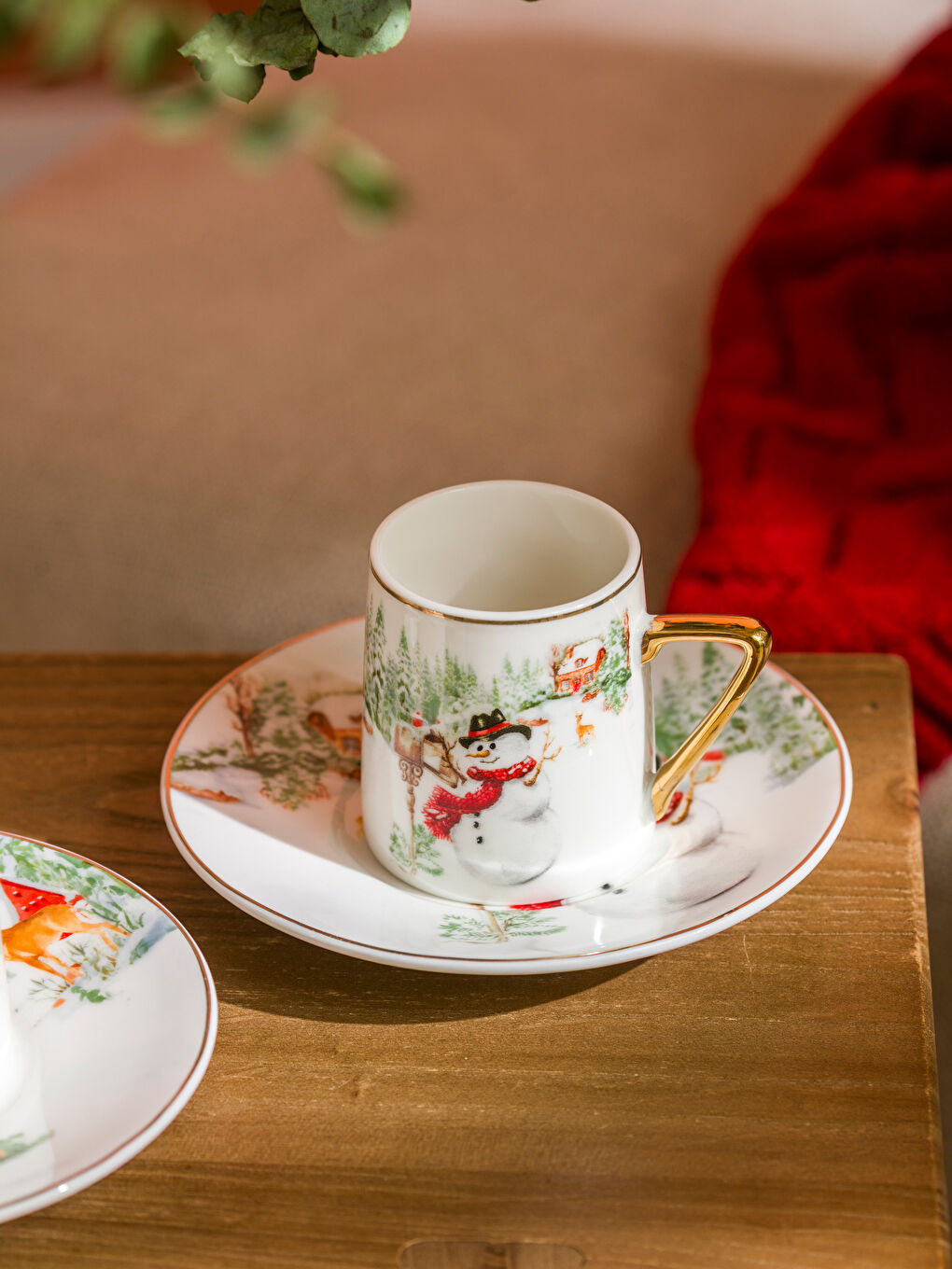 New Year Themed Coffee Cup Set of 2-2