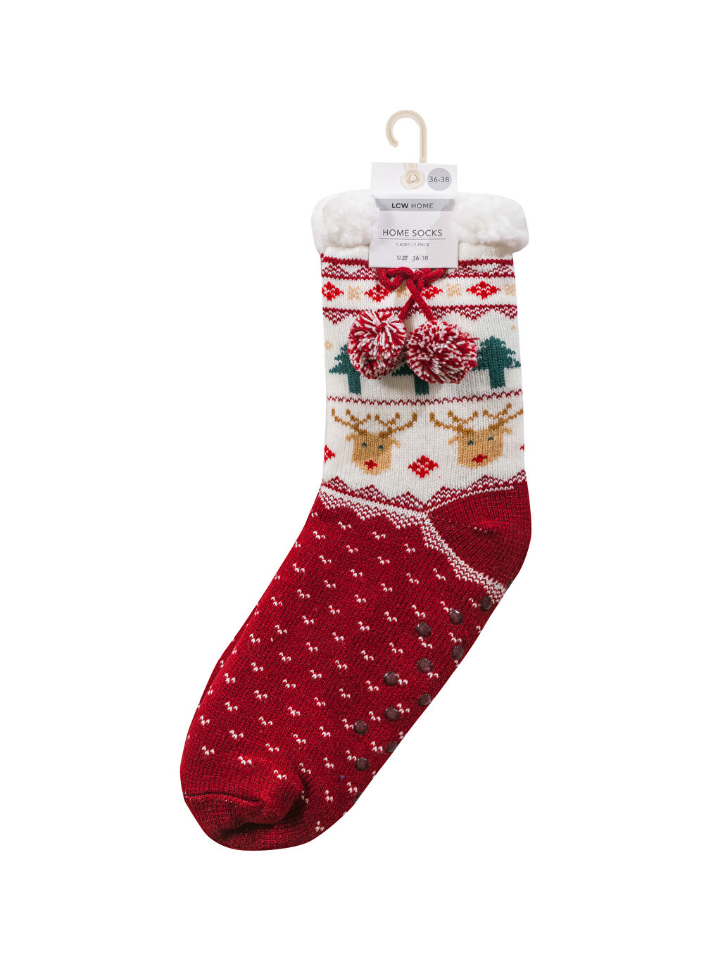 Woman RED Homewear Socks-3