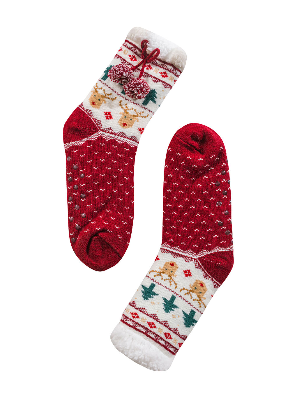 Woman RED Homewear Socks-4