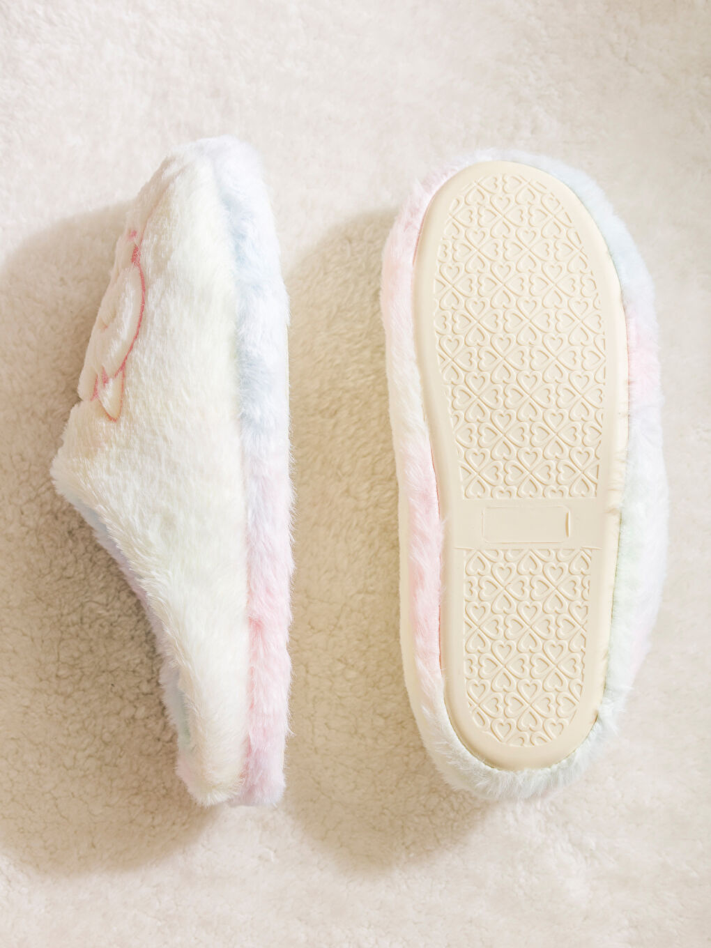 Karışık Kedi Nakışlı Kadın Ev Terliği-3