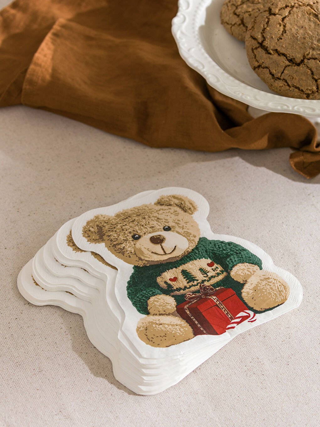 Teddy Bear Printed Paper Napkins 20 Pieces-1
