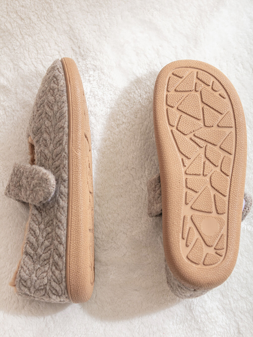 Bej Kadın Ev Ayakkabısı-3