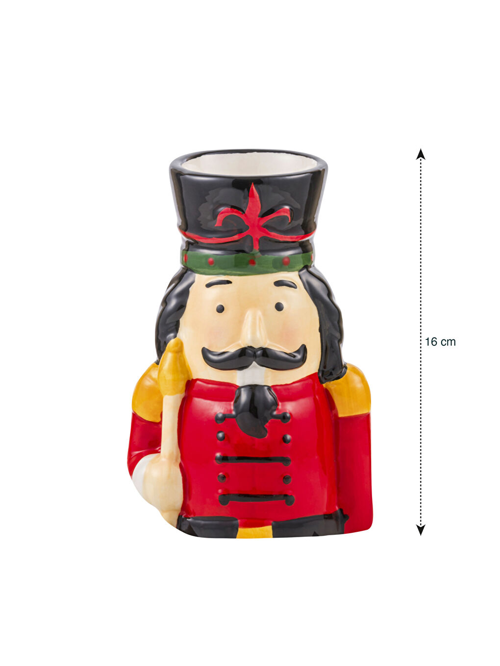 Christmas-Themed Ceramic Candle Holder 16 cm-4