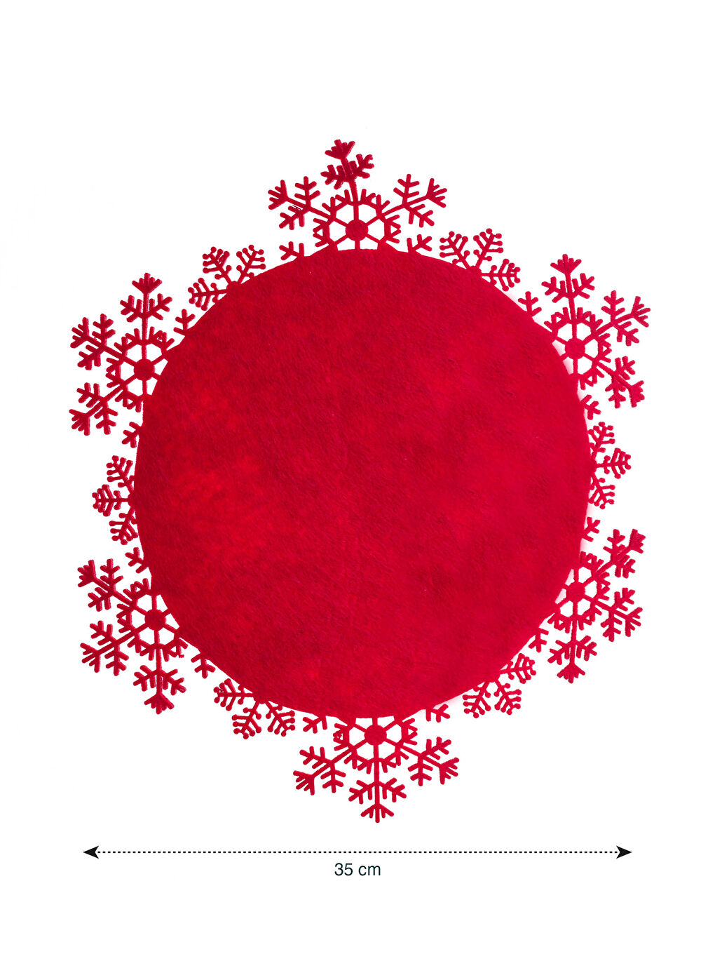 Snowflake Patterned 2-Piece Placemat 30x30 Cm-8