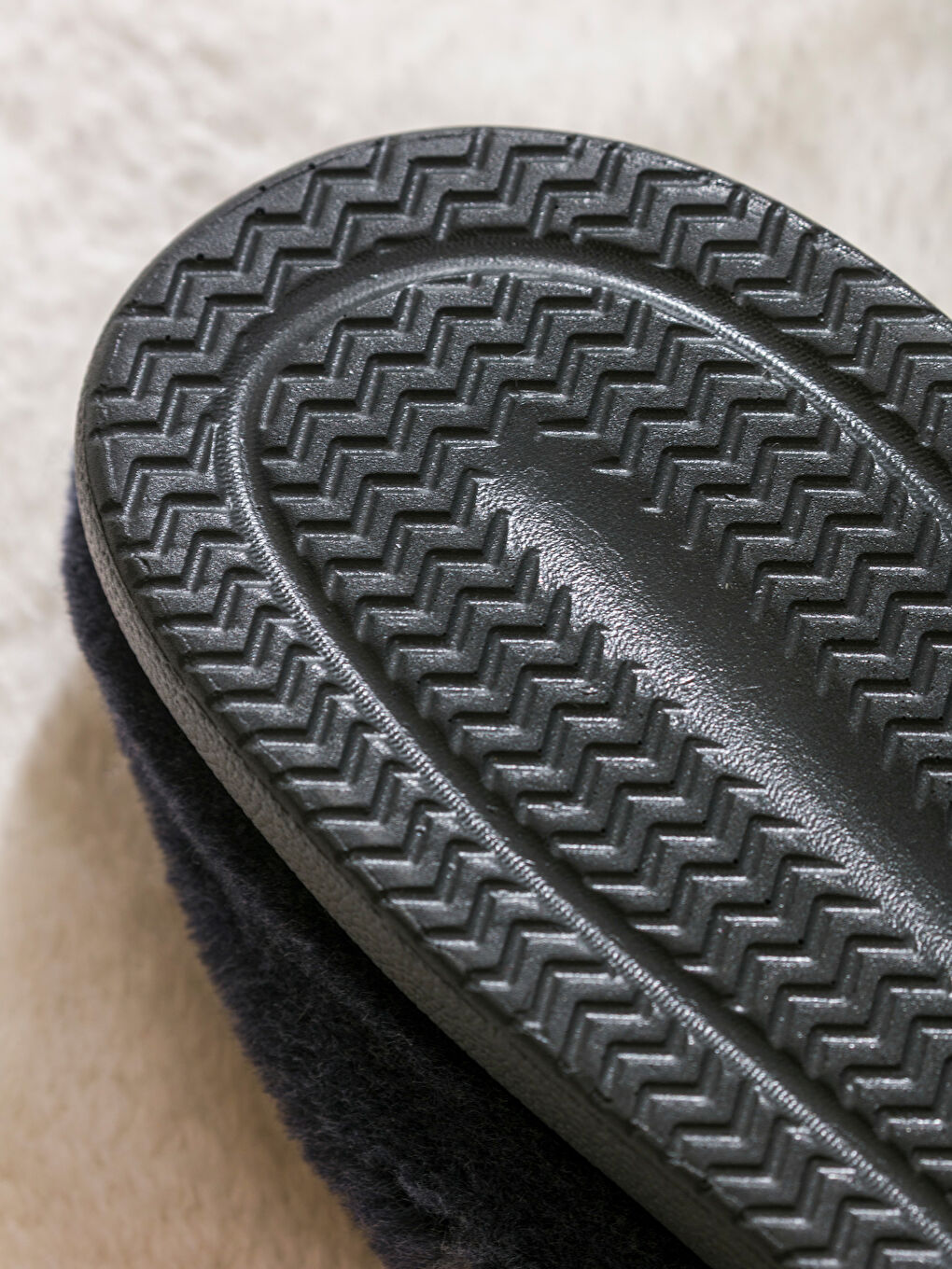 Lacivert Kadın Pelüş Ev Terliği-4