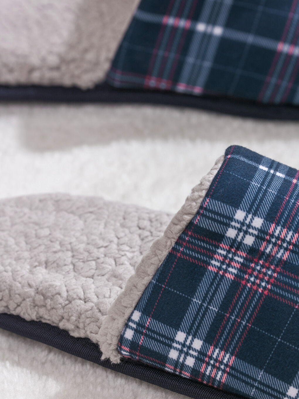 Karışık Ekose Desenli Erkek Ev Terliği-2
