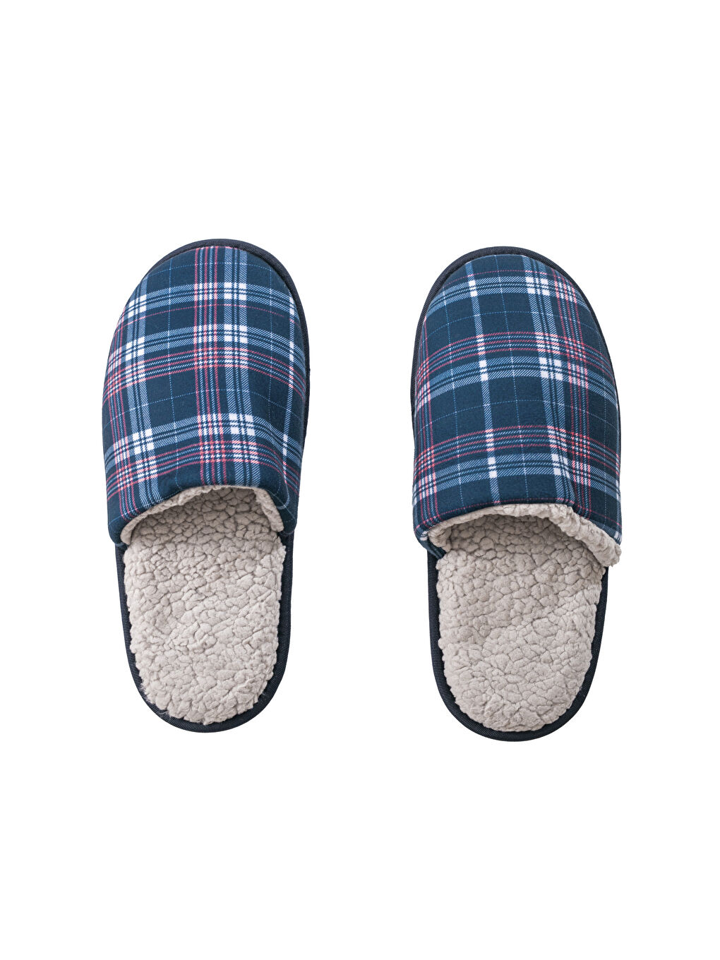 Karışık Ekose Desenli Erkek Ev Terliği-5