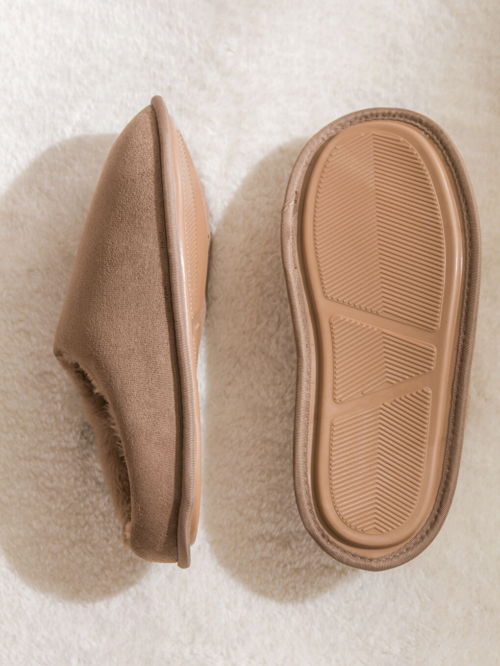 Kahverengi İçi Kürklü Erkek Ev Terliği-3