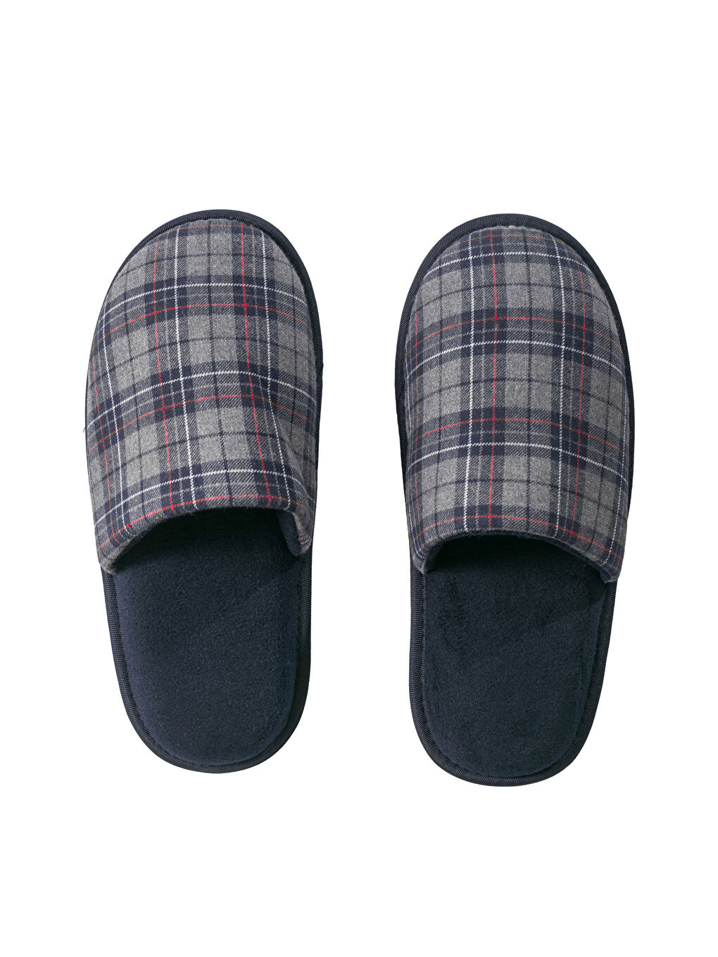 Karışık Ekose Desenli Erkek Ev Terliği-4