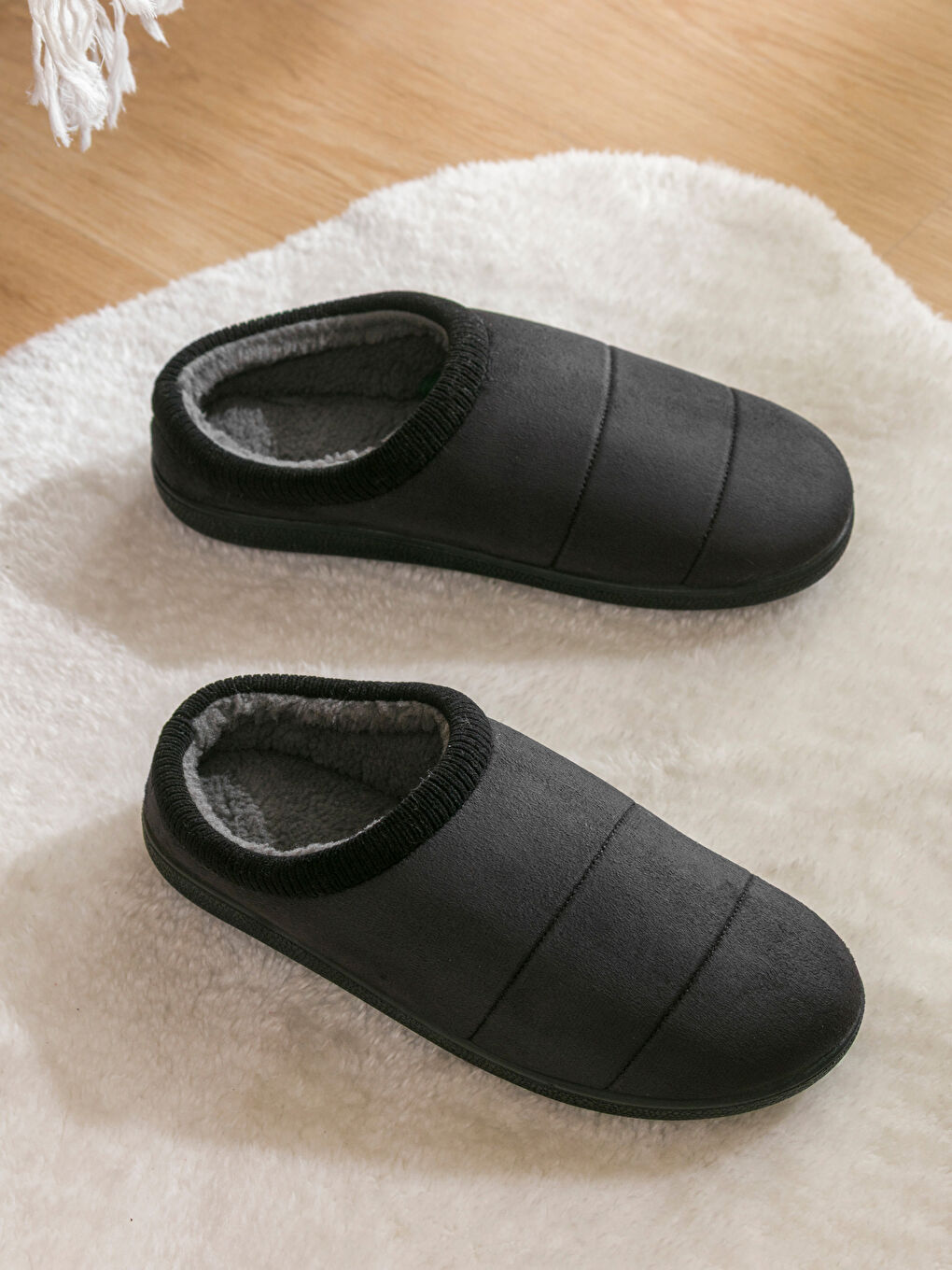 Furry Men's Home Slippers-1
