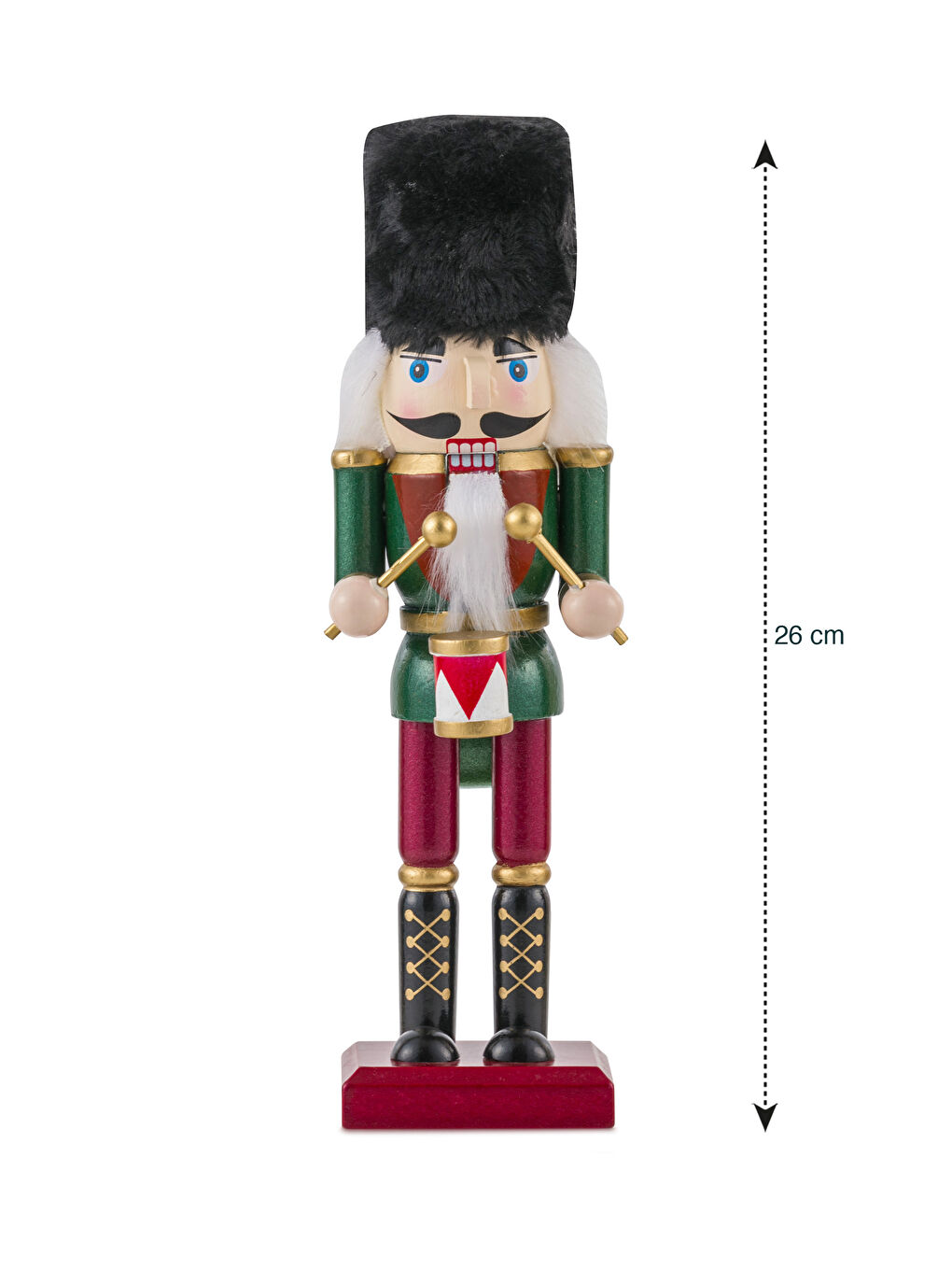 Karışık Fındıkkıran Figürlü Ahşap Biblo 26 cm-3