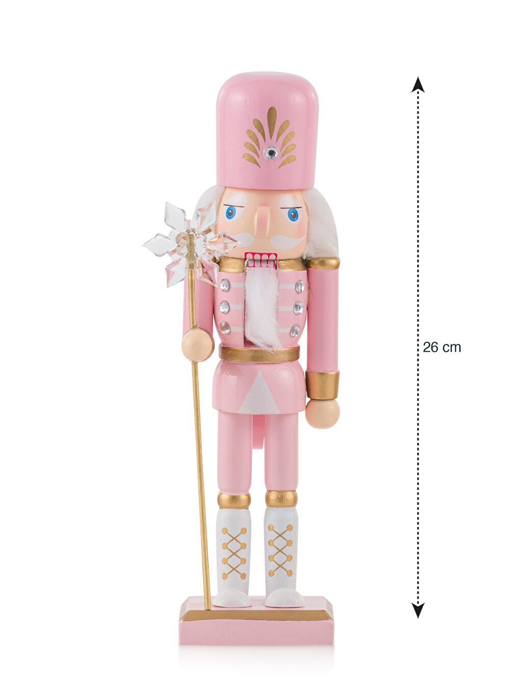 Karışık Fındıkkıran Figürlü Ahşap Biblo 26 cm-3