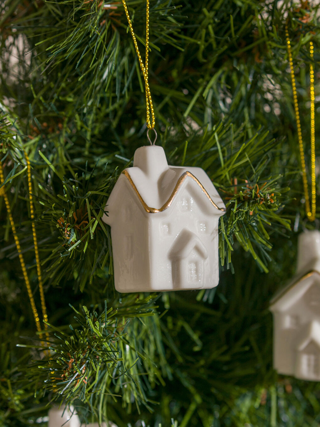 WHITE New Year Tree Ornament-1