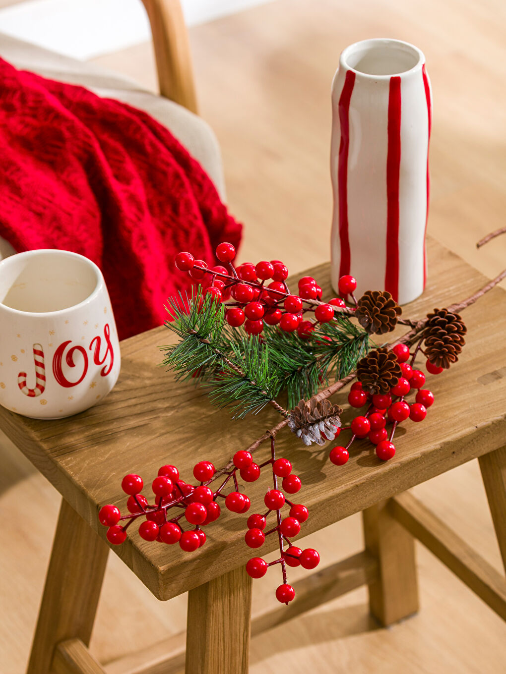 RED Artificial Flower-2