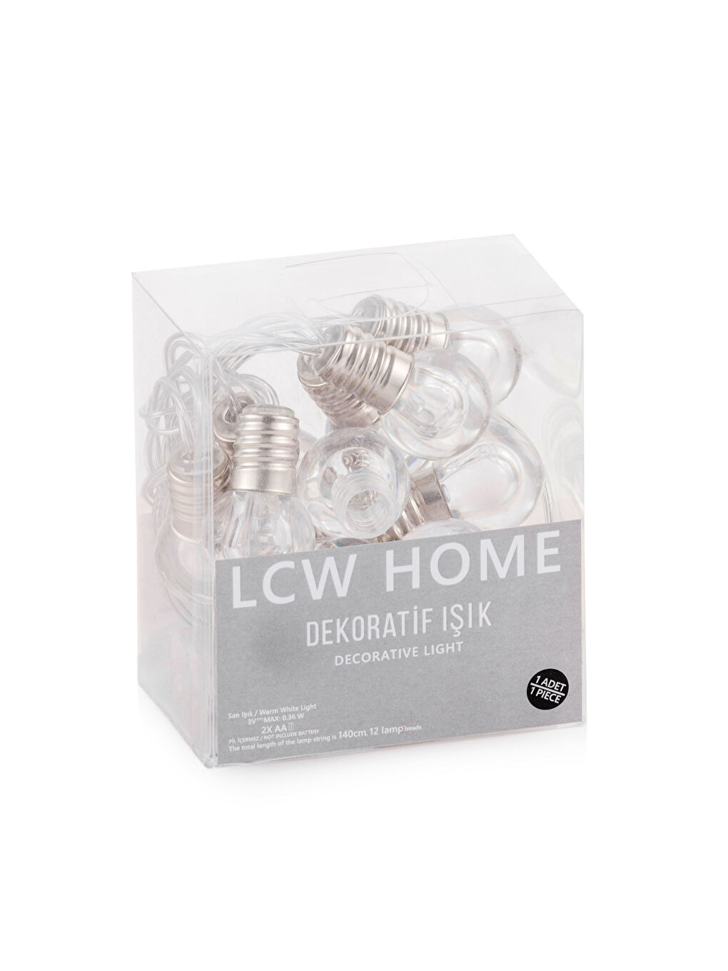 Renksiz Dekoratif Led Işık 140 cm-4