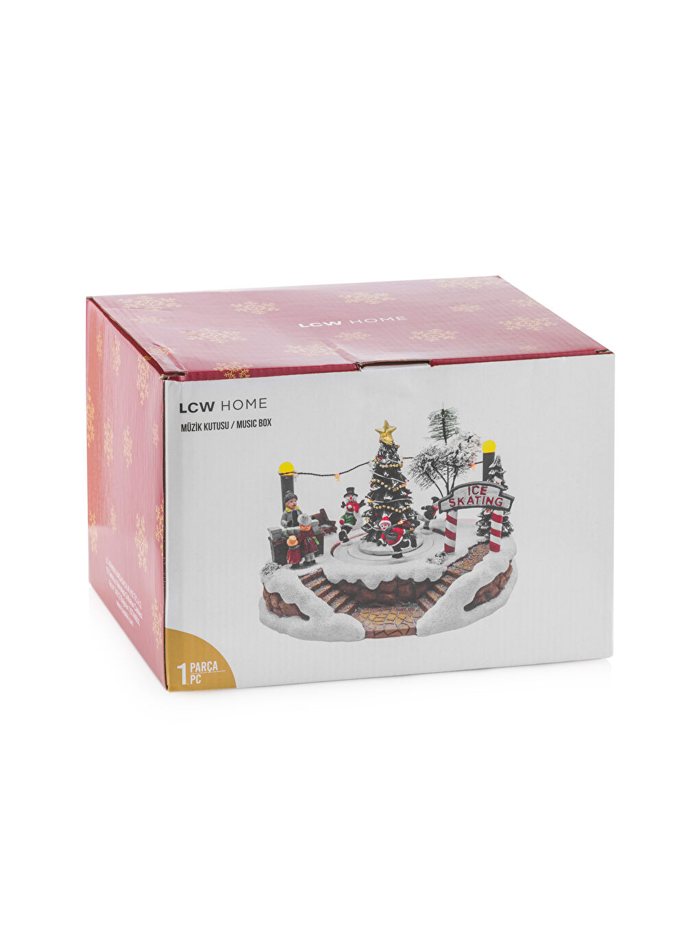 Karışık Yılbaşı Temalı Müzik Kutusu 22 cm-5