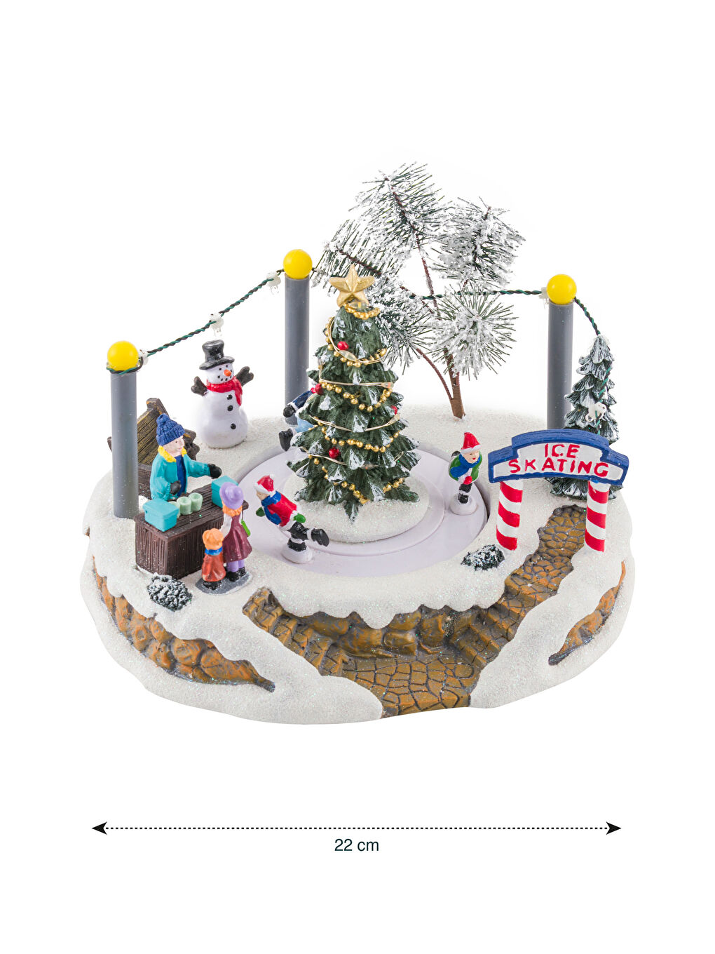 Karışık Yılbaşı Temalı Müzik Kutusu 22 cm-6