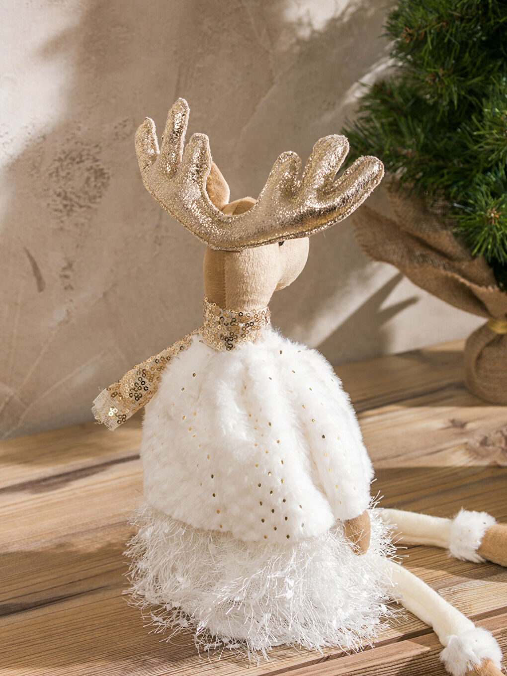 Karışık Geyik Figürlü Dekoratif Obje 55 cm-2