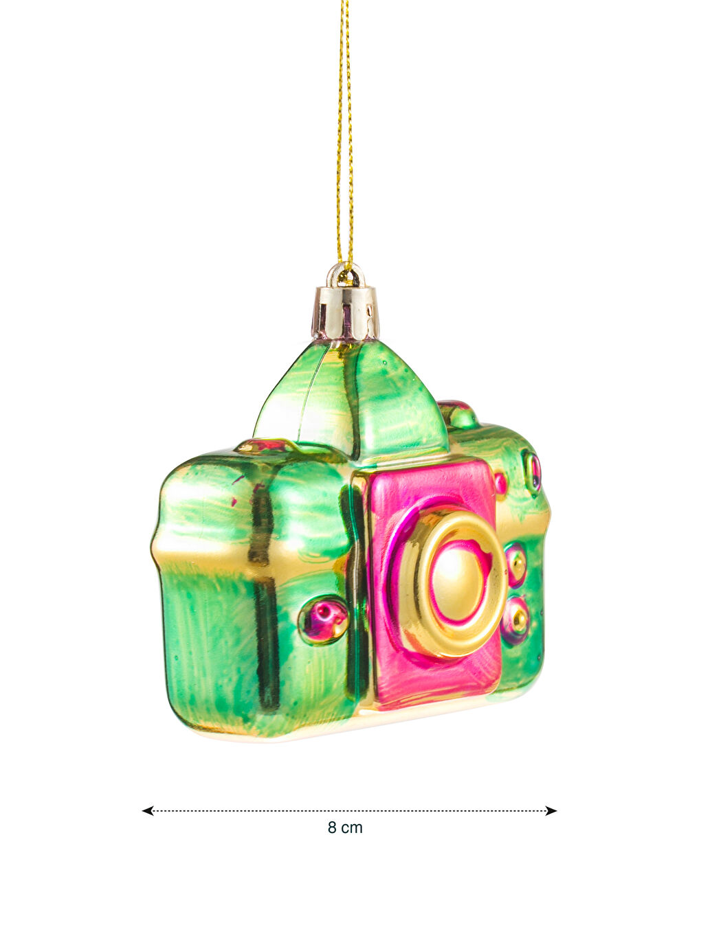 Декоративен коледен орнамент 8 см-2