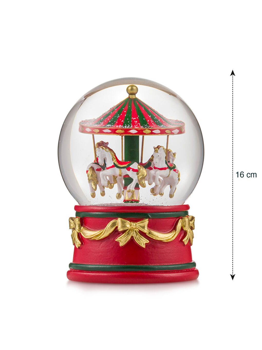 Karışık Yılbaşı Temalı Kar Küresi 16 cm-4