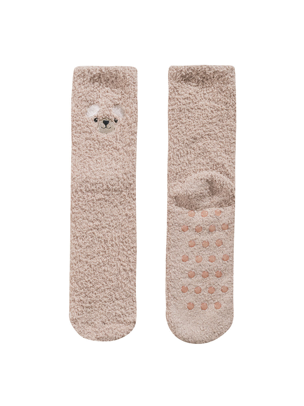 Woman BEIGE Homewear Socks-3