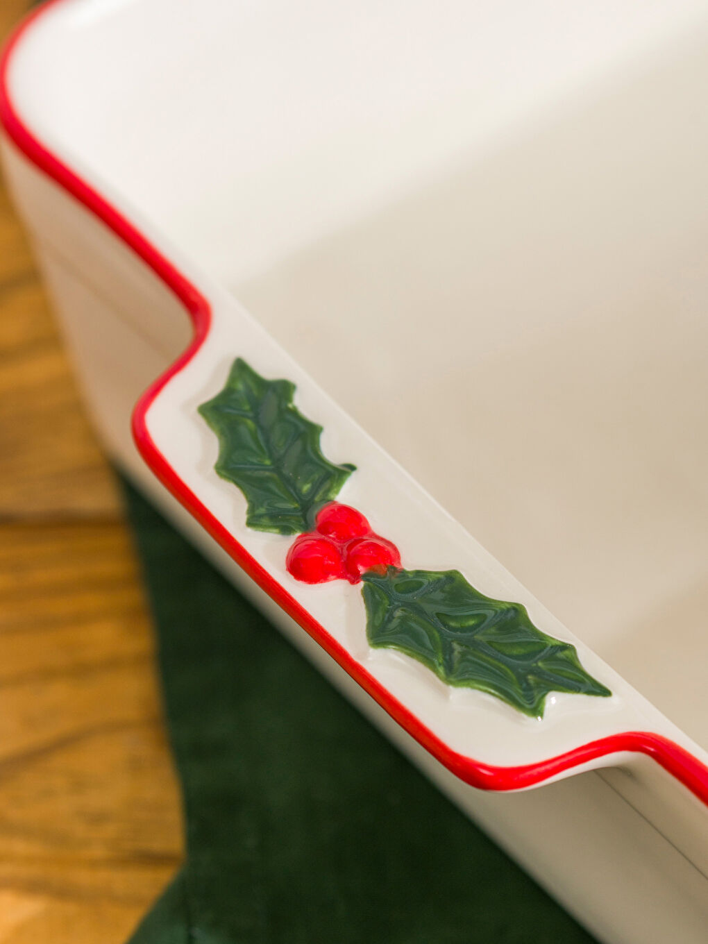 Karışık Baskılı Seramik Fırın Kabı 25 cm-1