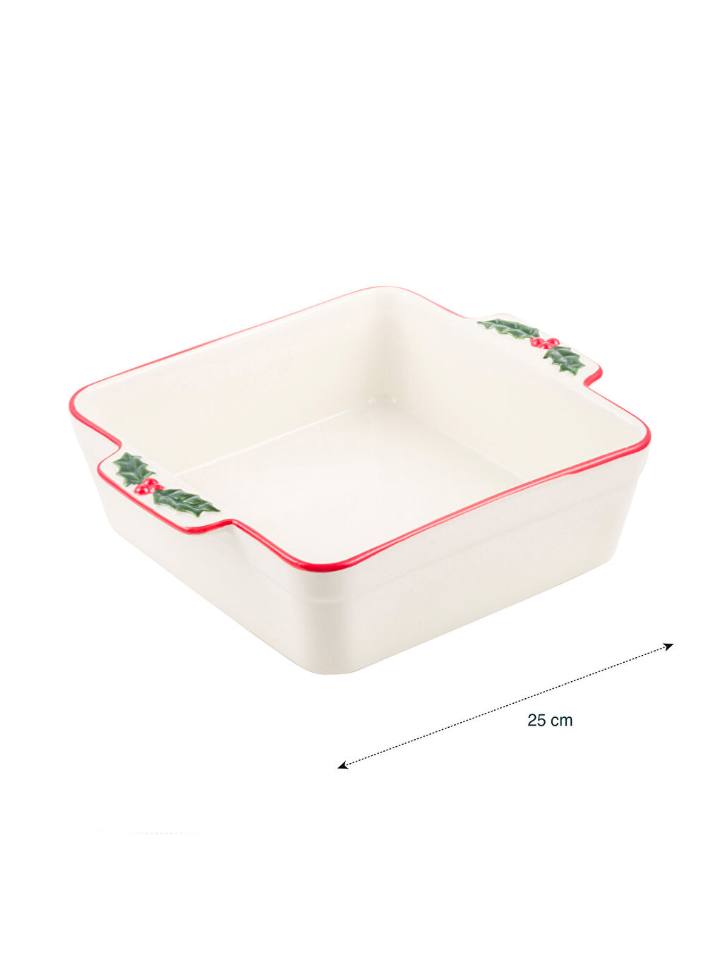 Karışık Baskılı Seramik Fırın Kabı 25 cm-2