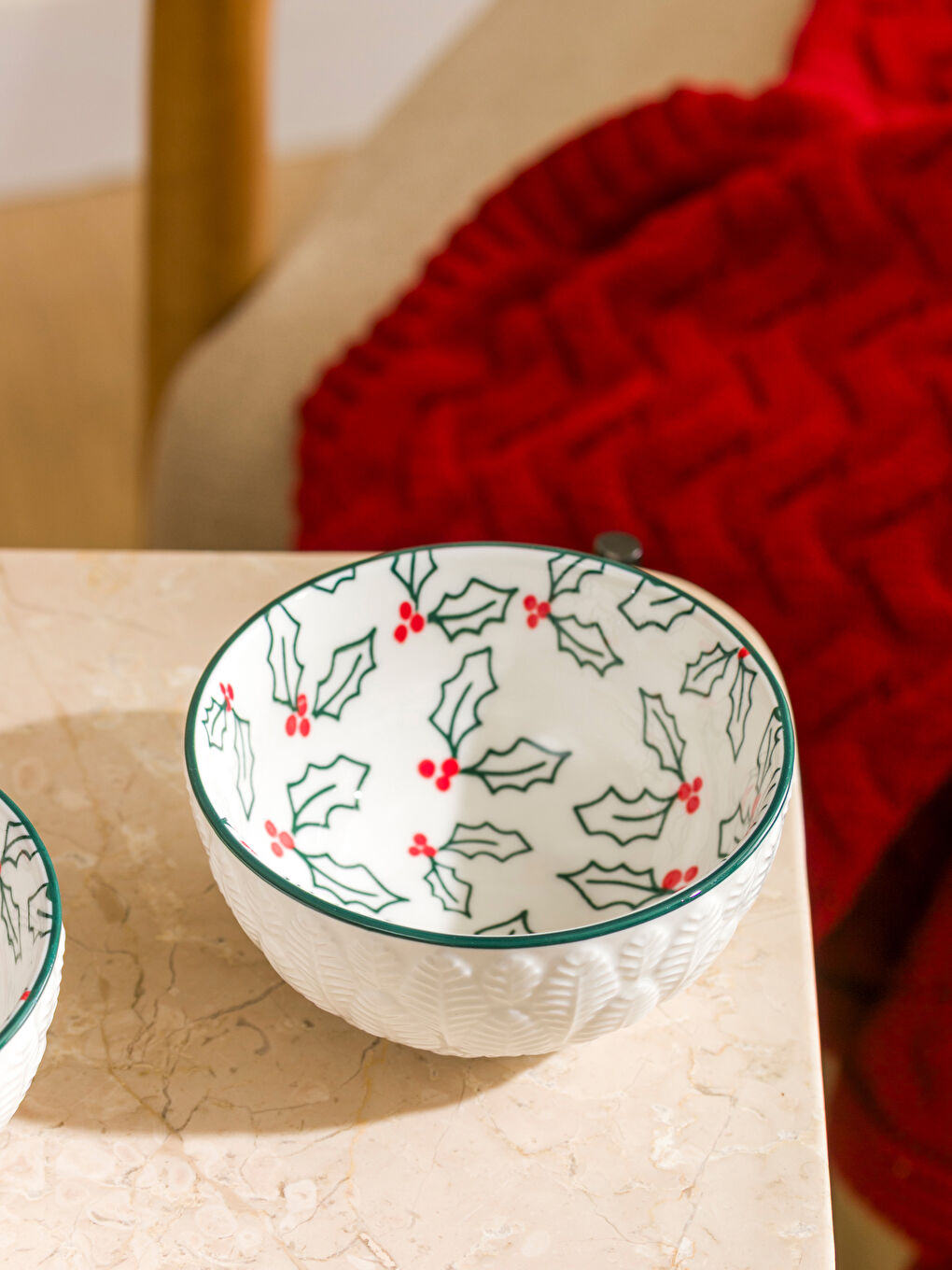 Karışık Baskılı Seramik Kase 2'li-1