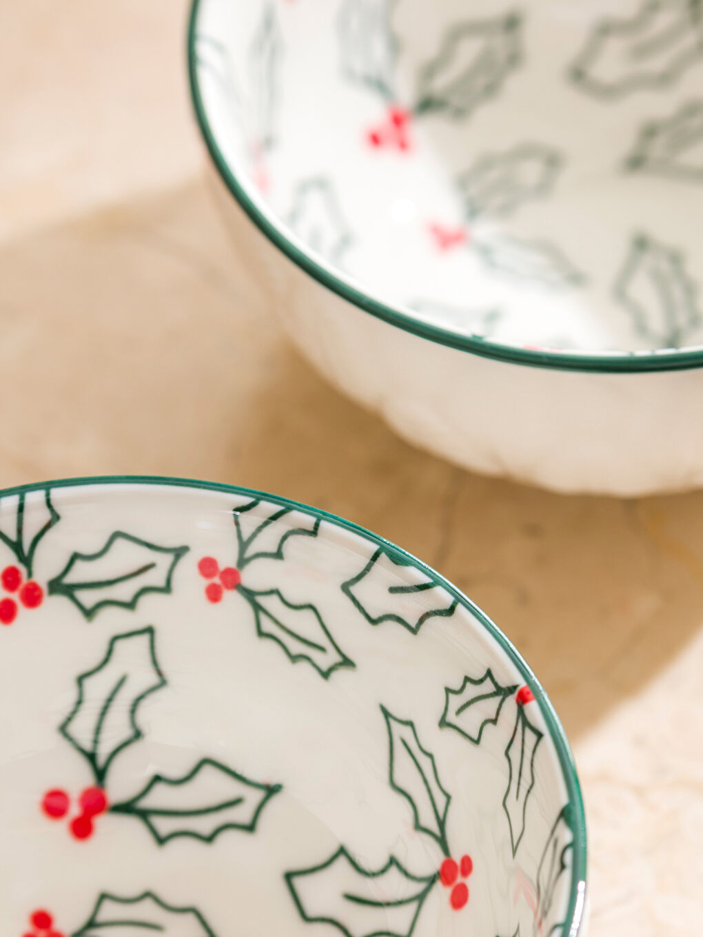 Karışık Baskılı Seramik Kase 2'li-2