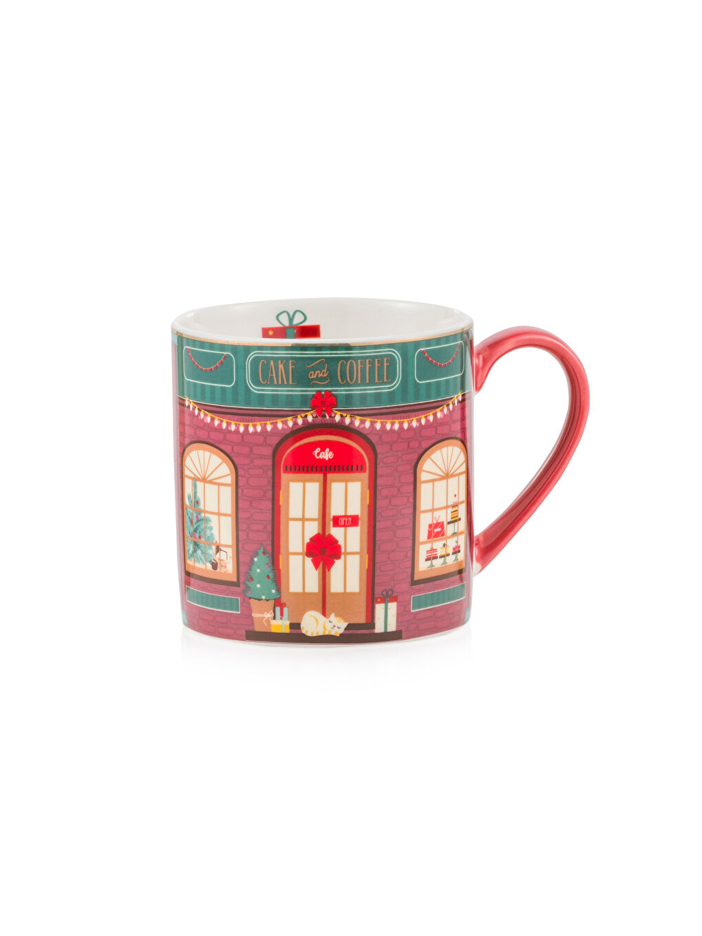 Christmas Themed Porcelain Mug 320 ml-4
