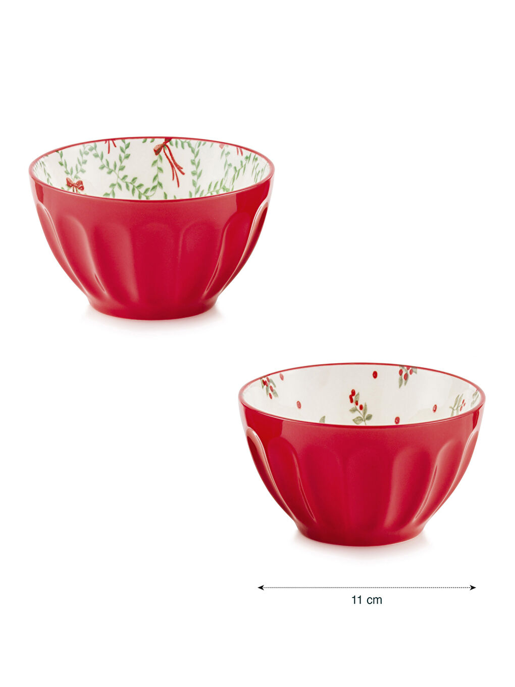 Printed Ceramic Bowl 2 Pack 11 cm-4