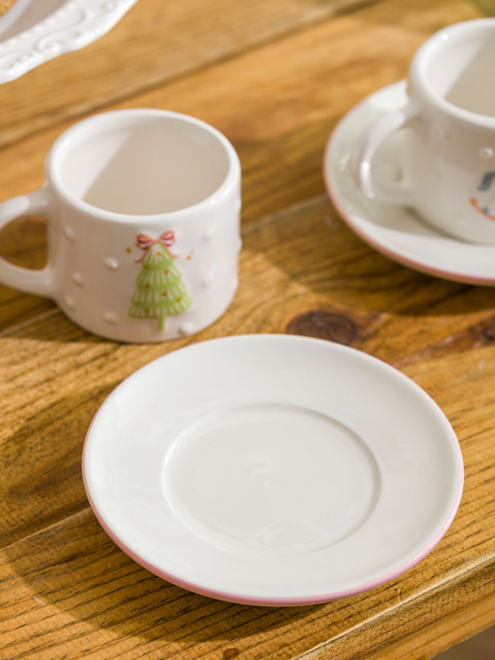 Karışık Baskılı 2 Kişilik Porselen Kahve Fincan Takımı 90 ml-3