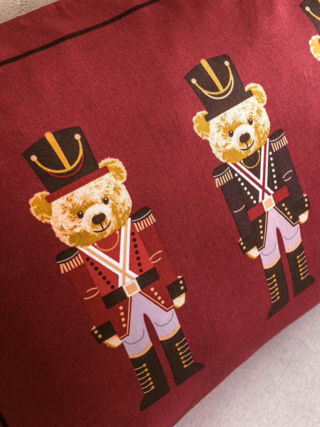 Karışık Ayı Teddy Baskılı Tek Kişilik Nevresim Seti-3