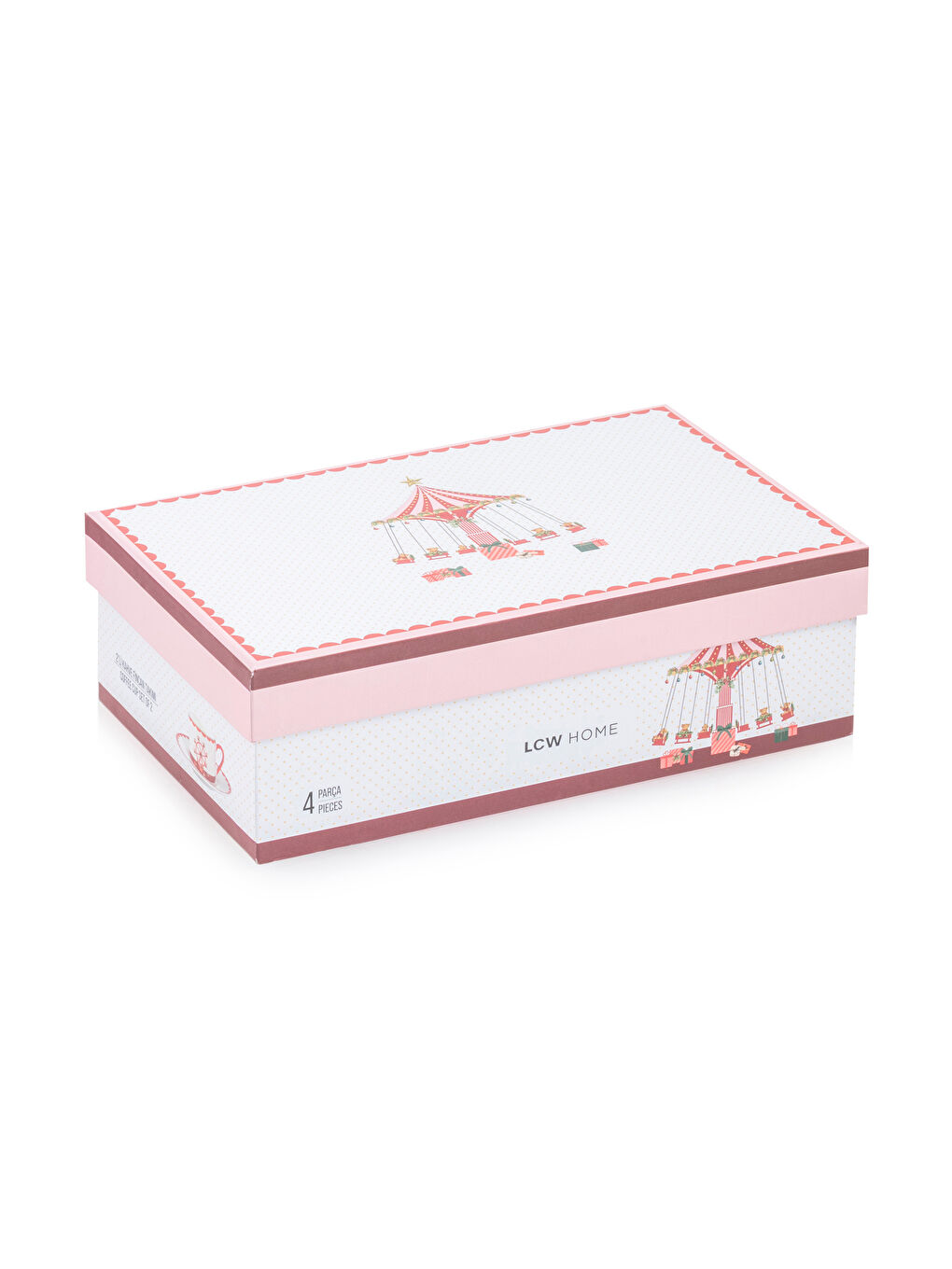 Karışık 2 Kişilik Porselen Kahve Fincan Takımı 90 ml-4