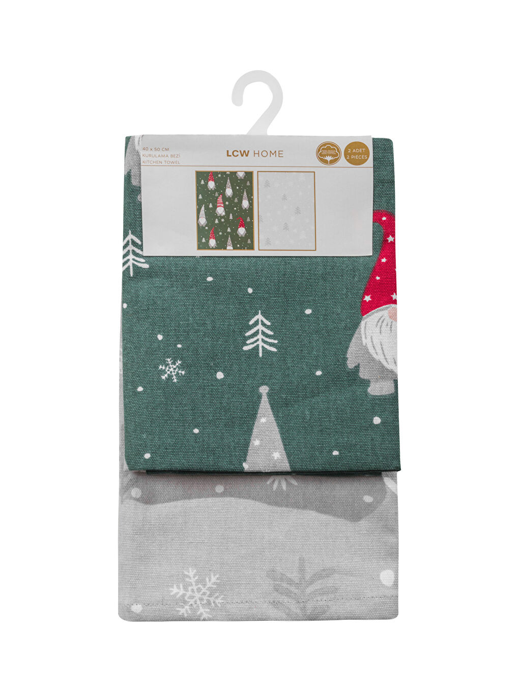 Patterned Drying Towel 2 Pack 40x50 Cm-4