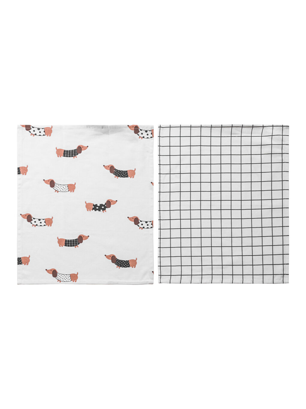 LCW HOME Štampana Kuhinjska Krpa 2 Komada 40x50 cm -W5EY91Z8-LQJ