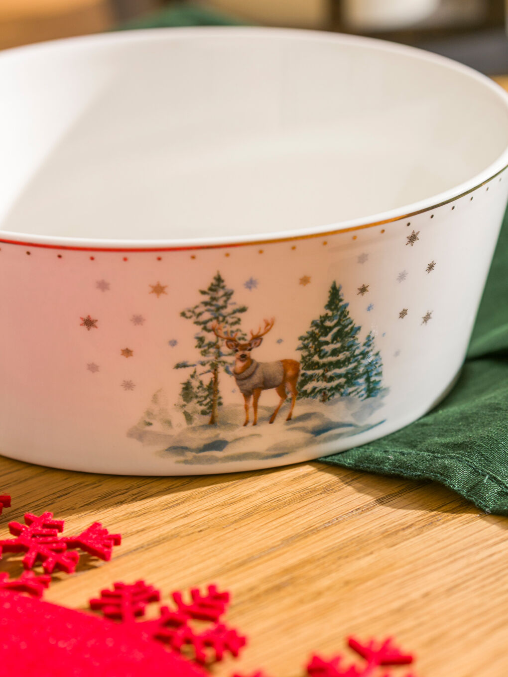 Printed Ceramic Salad Bowl 18 cm-2