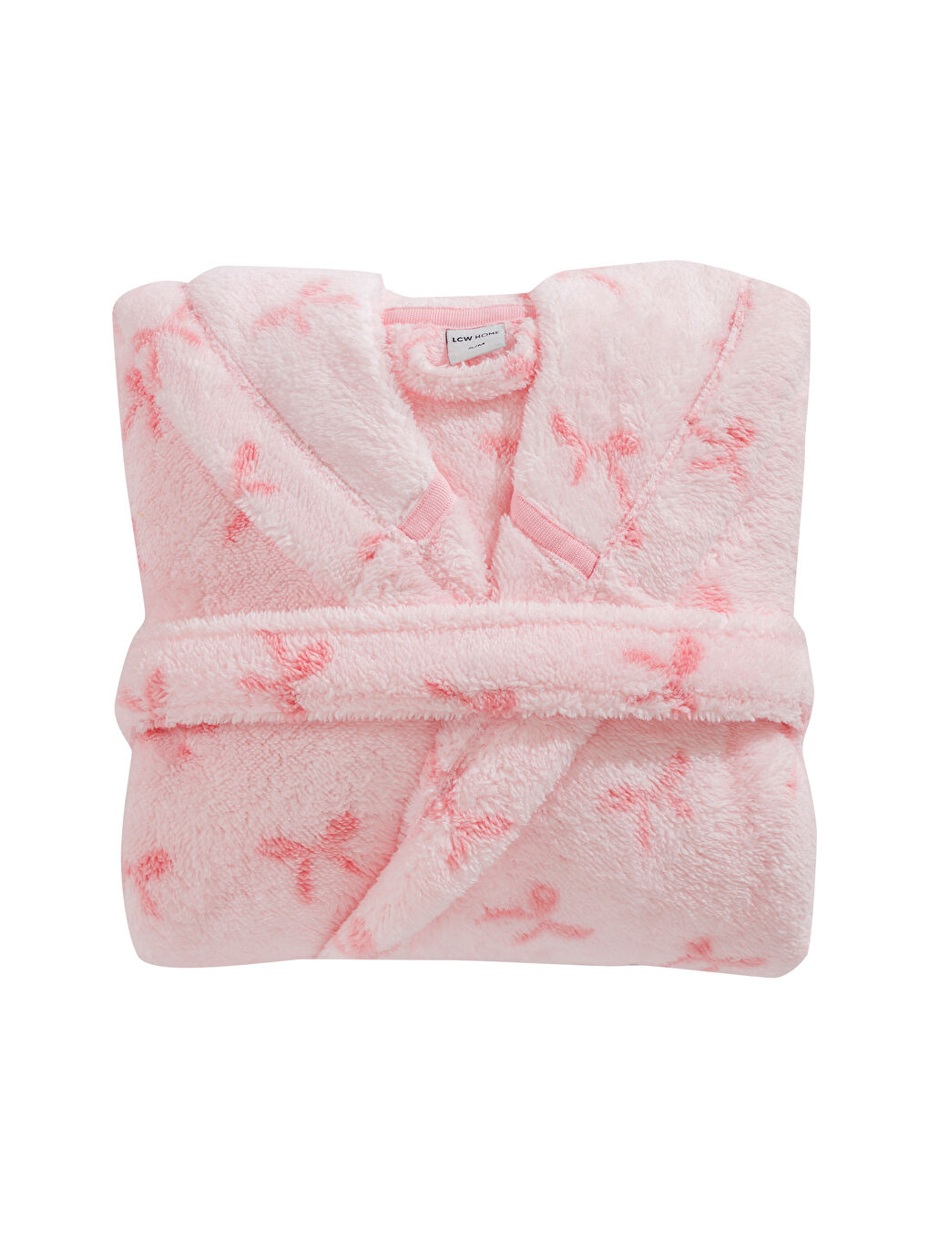 Розовый Банный халат для женщин-4