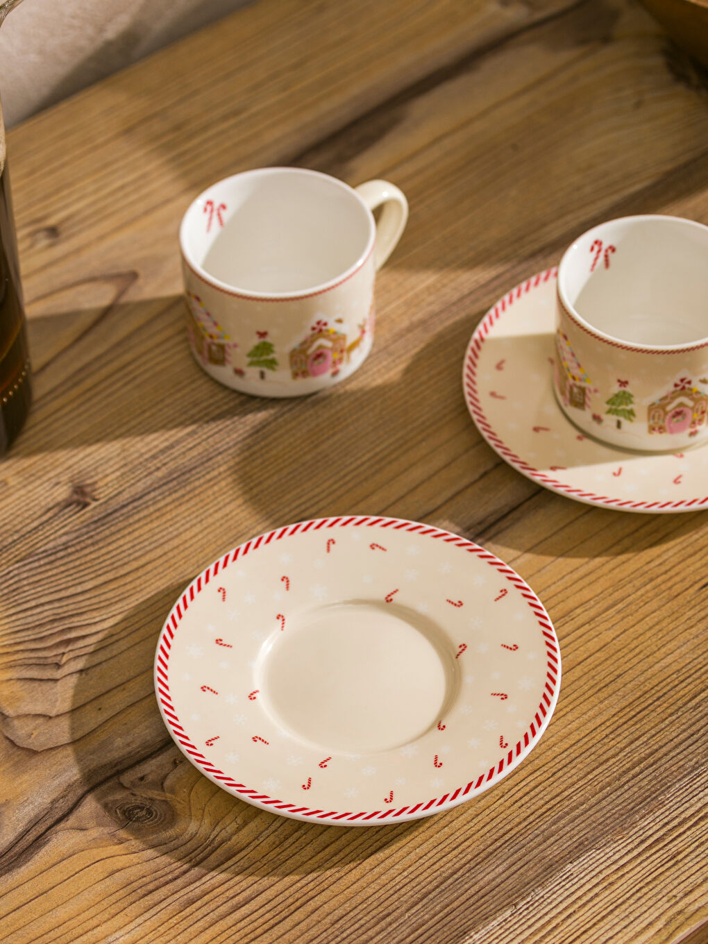 Printed 2 Person Porcelain Coffee Cup Set 115 ml-1