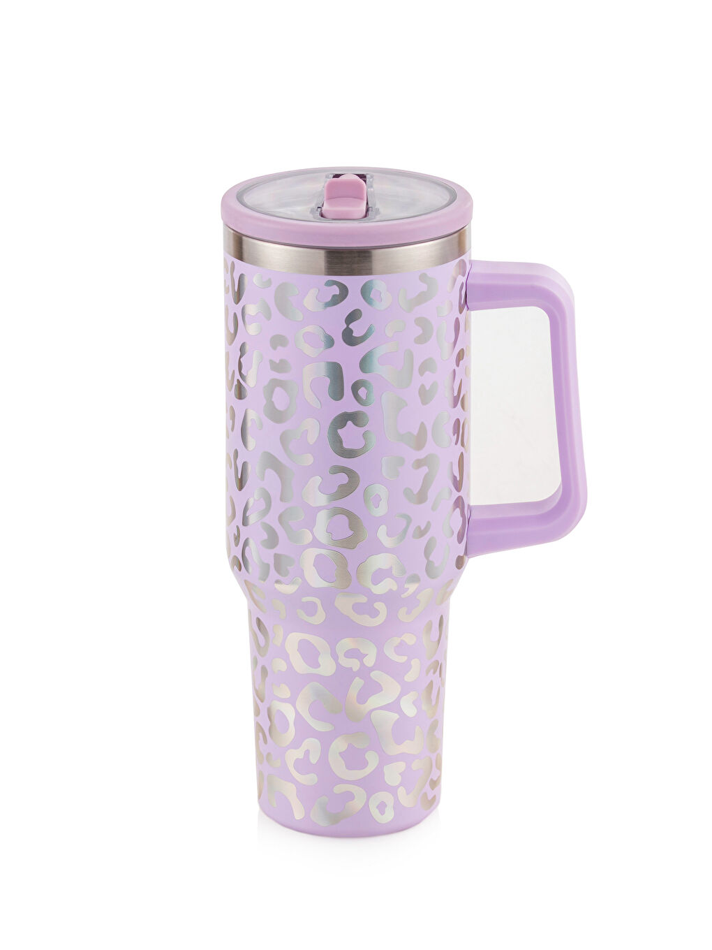 Straw Steel Thermos Water Bottle-4